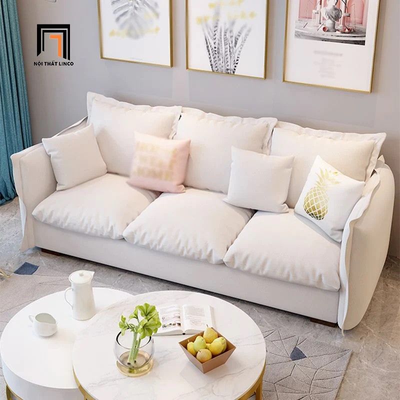 Ghế sofa băng gia đình BT150 Boige 2m vải nỉ bố