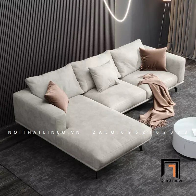 Bộ ghế sofa góc L GT28-Bamo cho phòng diện tích lớn