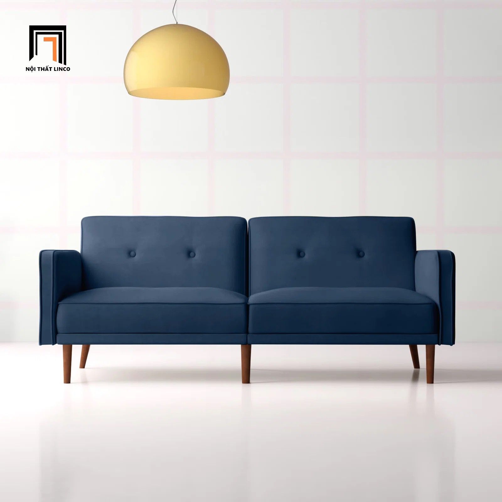 Ghế sofa giường nằm 1m8 GB44 Ellen cho văn phòng nhỏ gọn