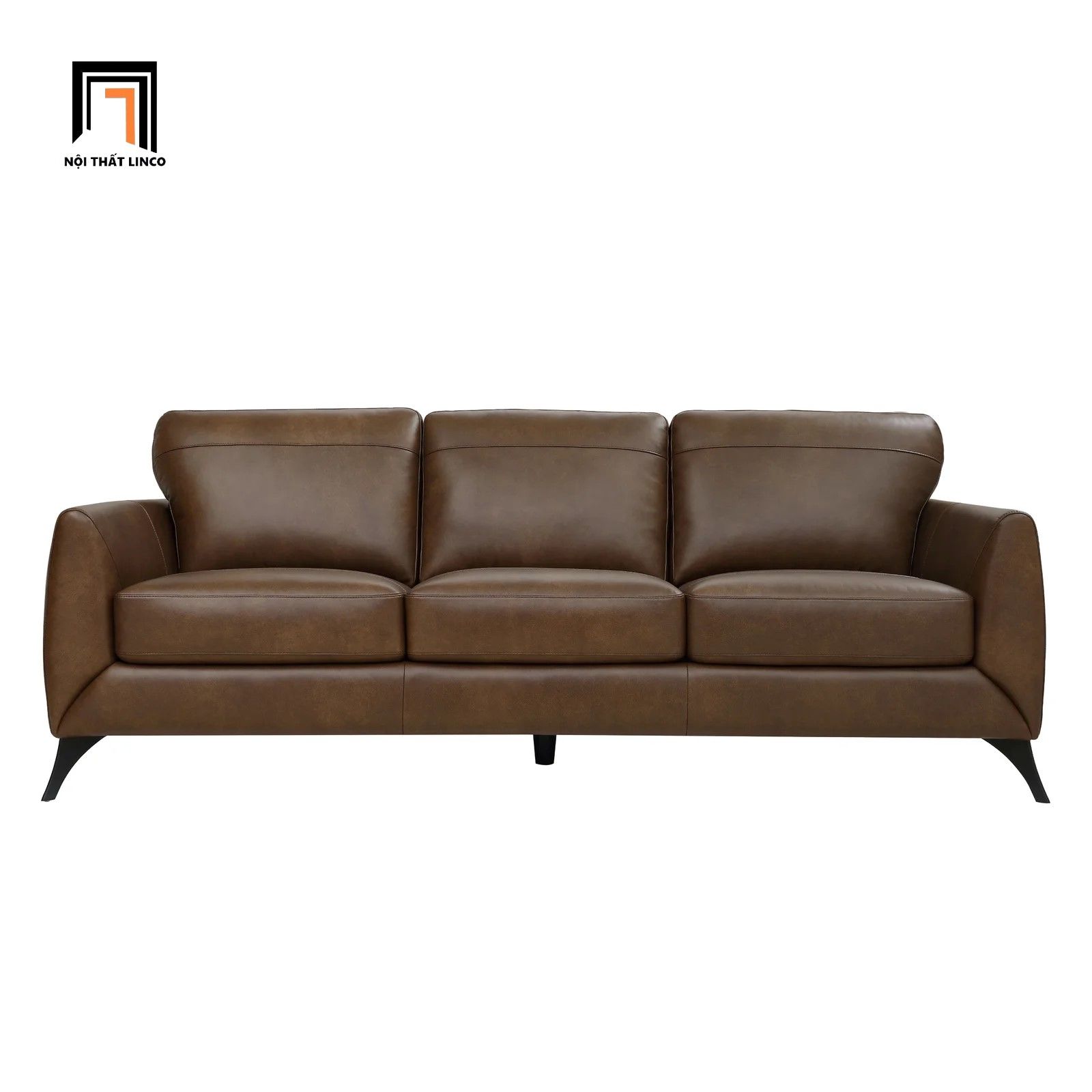 Ghế sofa băng da Pu BT169 Ahmara 2m nâu cafe