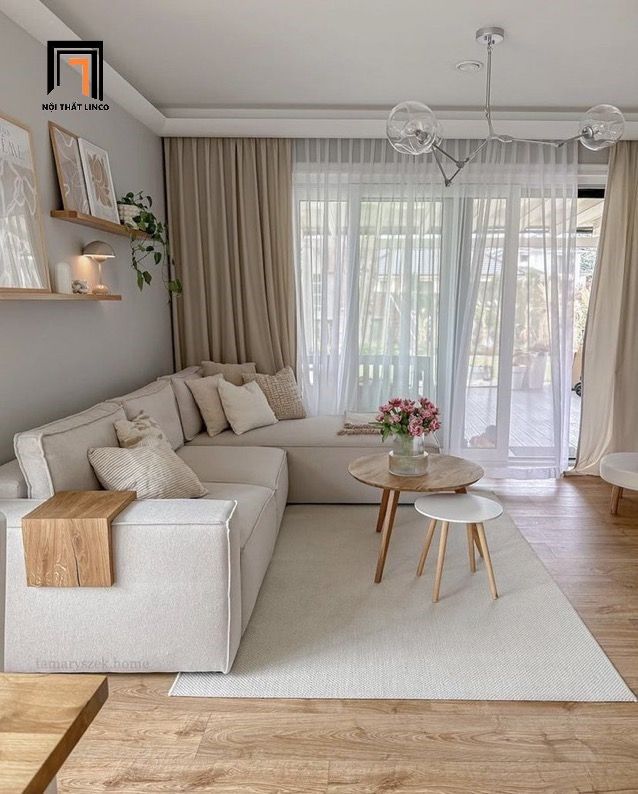 Bộ ghế sofa góc L GT163 Linmar 2m4 x 1m6 cho chung cư