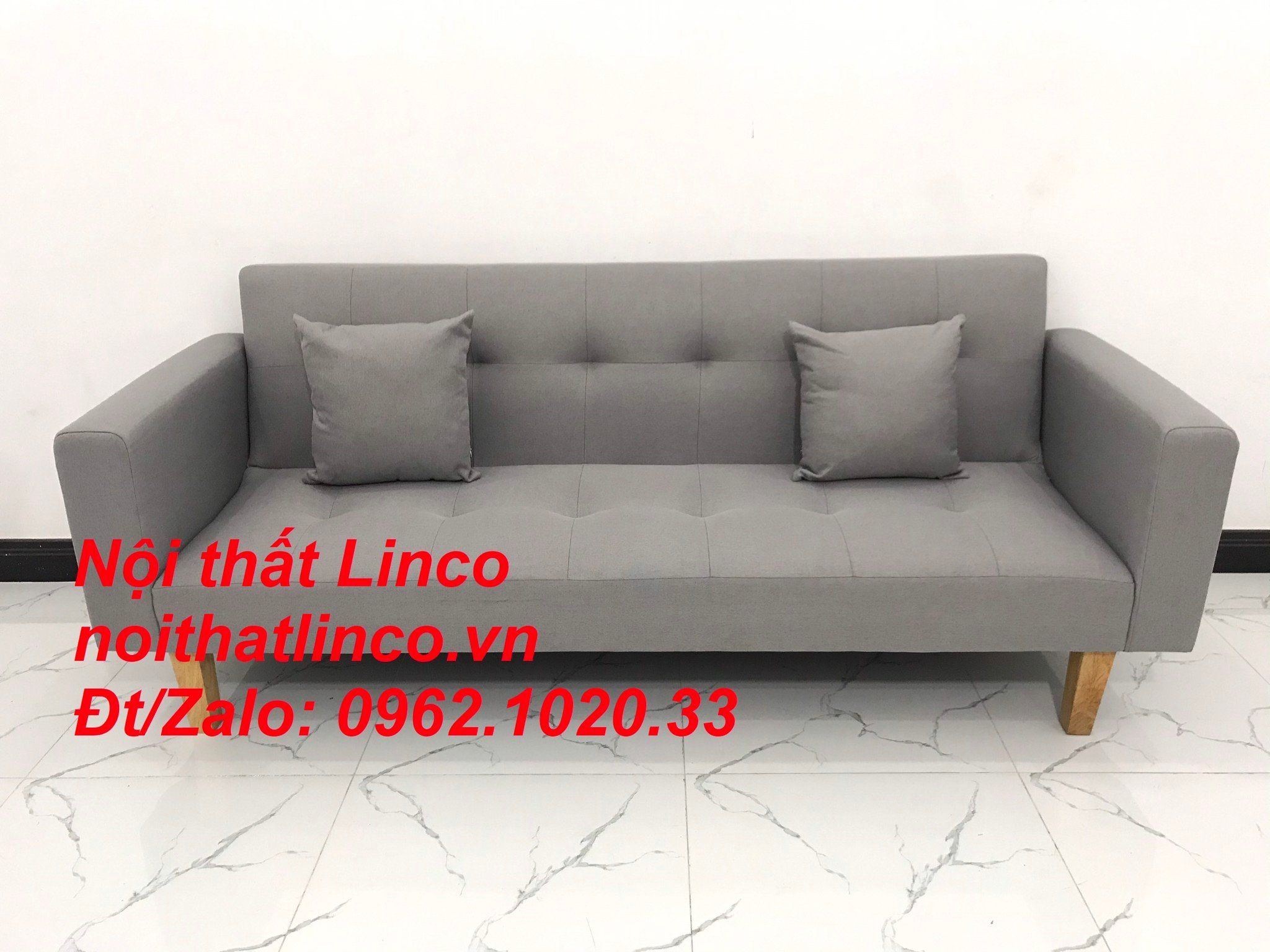 Bộ sofa băng dài 2m đa năng xám ghi trắng giá rẻ cho gia đình nhỏ