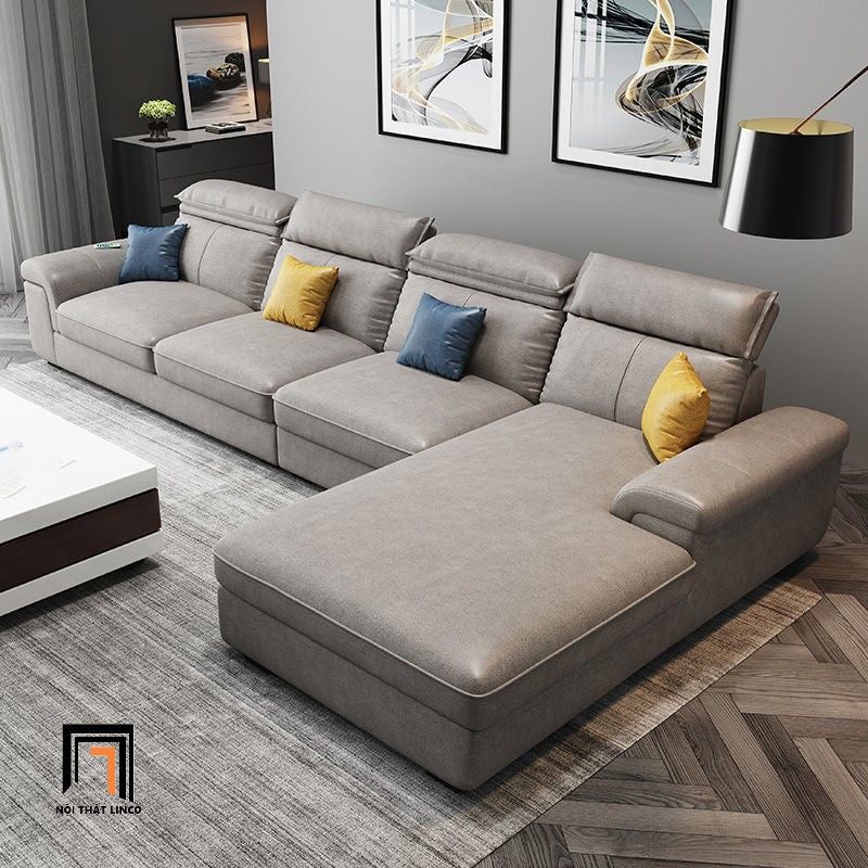 Bộ ghế sofa góc L 3m x 1m8 GT85 Tianfy da công nghiệp