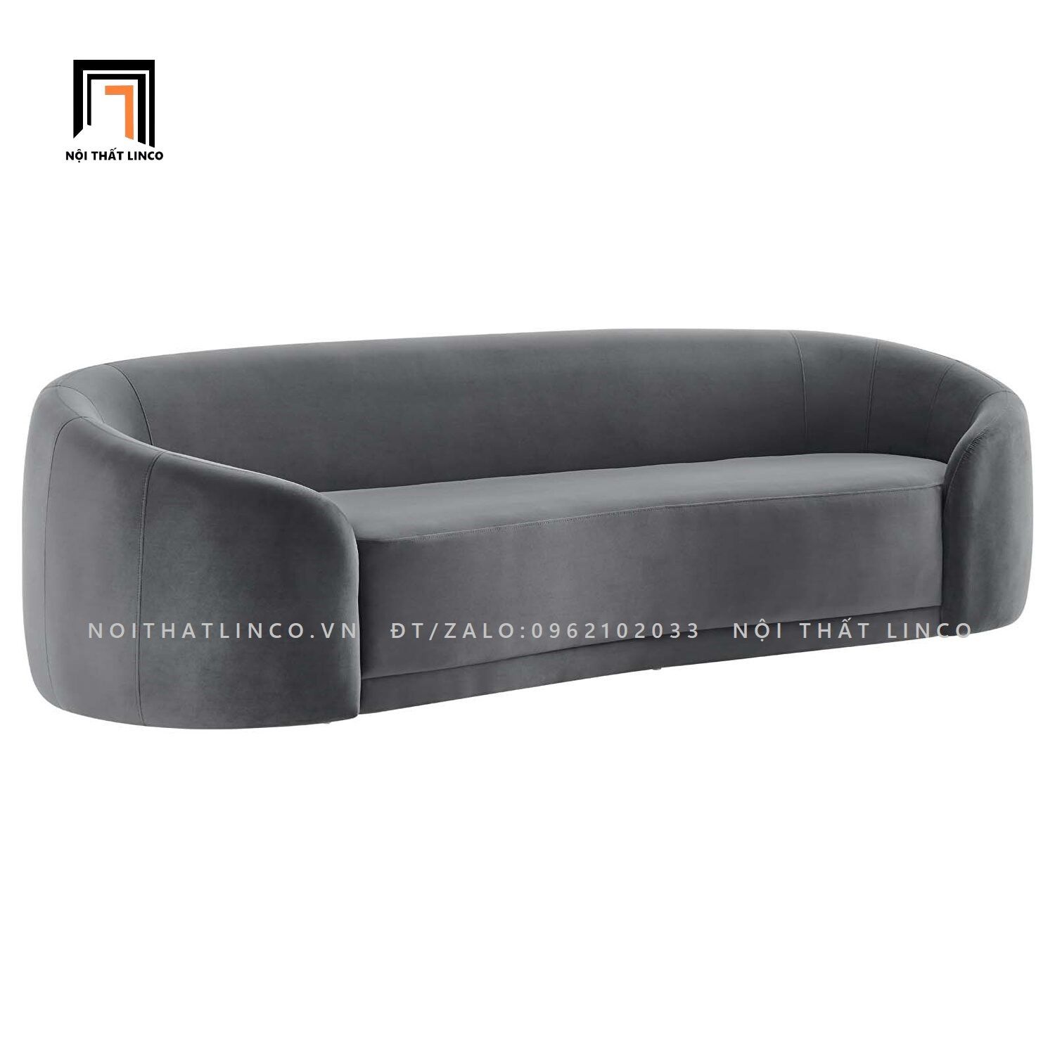 Ghế sofa băng vải nhung nỉ BT55-Chesterfield trưng bày cho shop tiệm