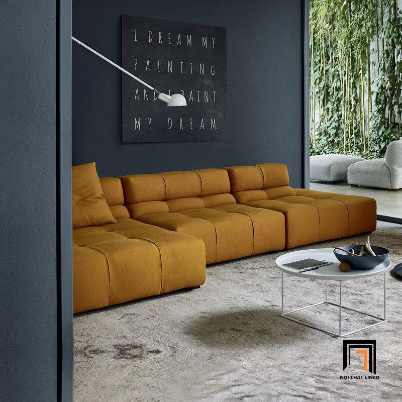Bộ ghế sofa góc chữ L giá rẻ 2m25 x 1m2 GT202 Feiyi xinh xắn