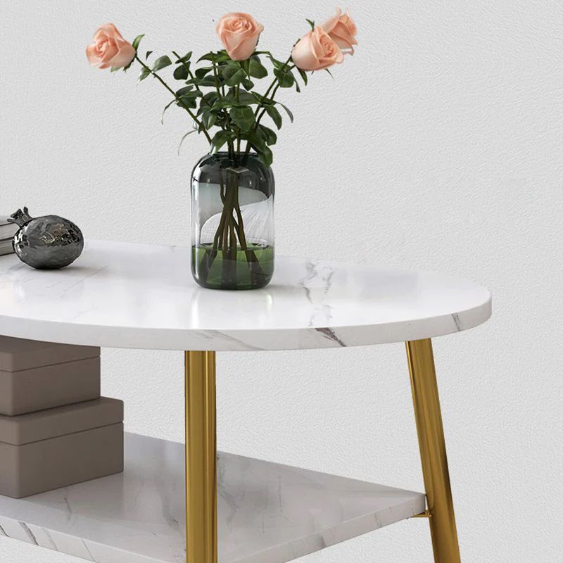 Bàn trà phòng khách đẹp hình chiếc lá BSF20 Leaf dài 1m mặt đá