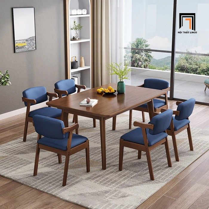 Bộ bàn ăn 4 ghế gia đình 46-KH4-G43-B108 giá rẻ bàn 1m2