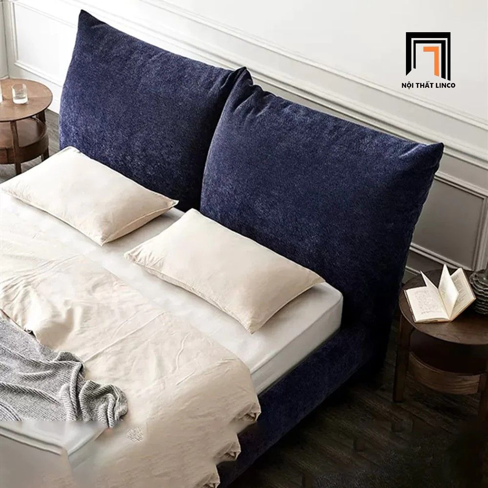 Giường ngủ nhỏ cho căn hộ chung cư GN42 Tory màu xanh đậm