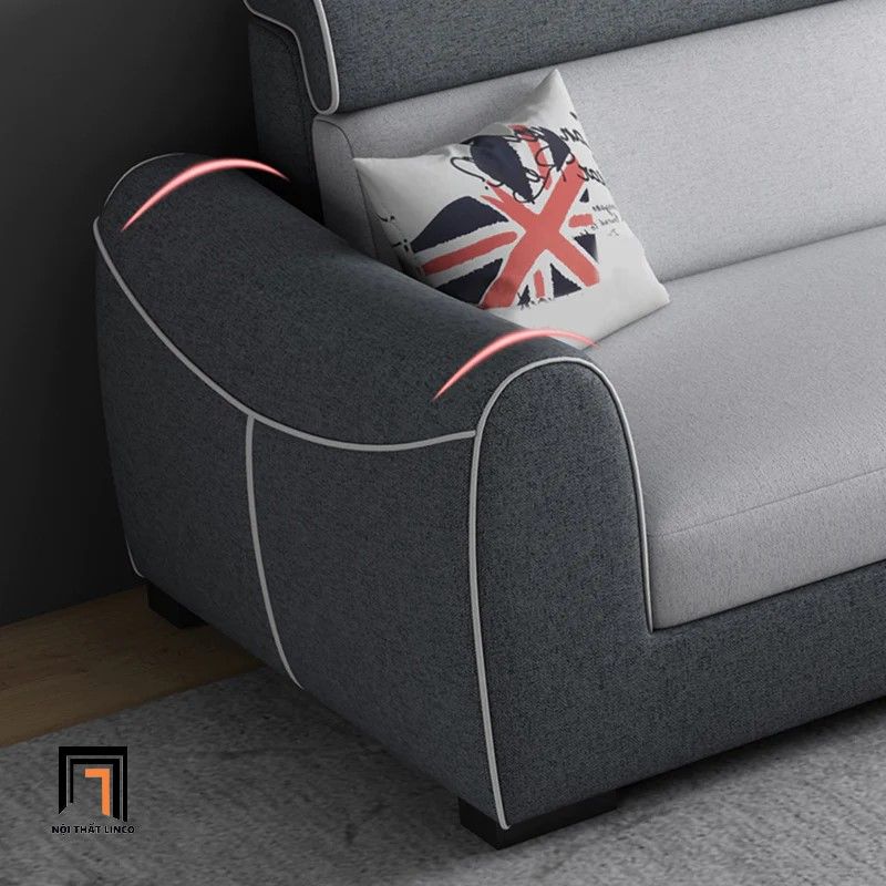 Ghế sofa góc chữ L 2m5 x 1m8 GT84 Hady cho gia đình