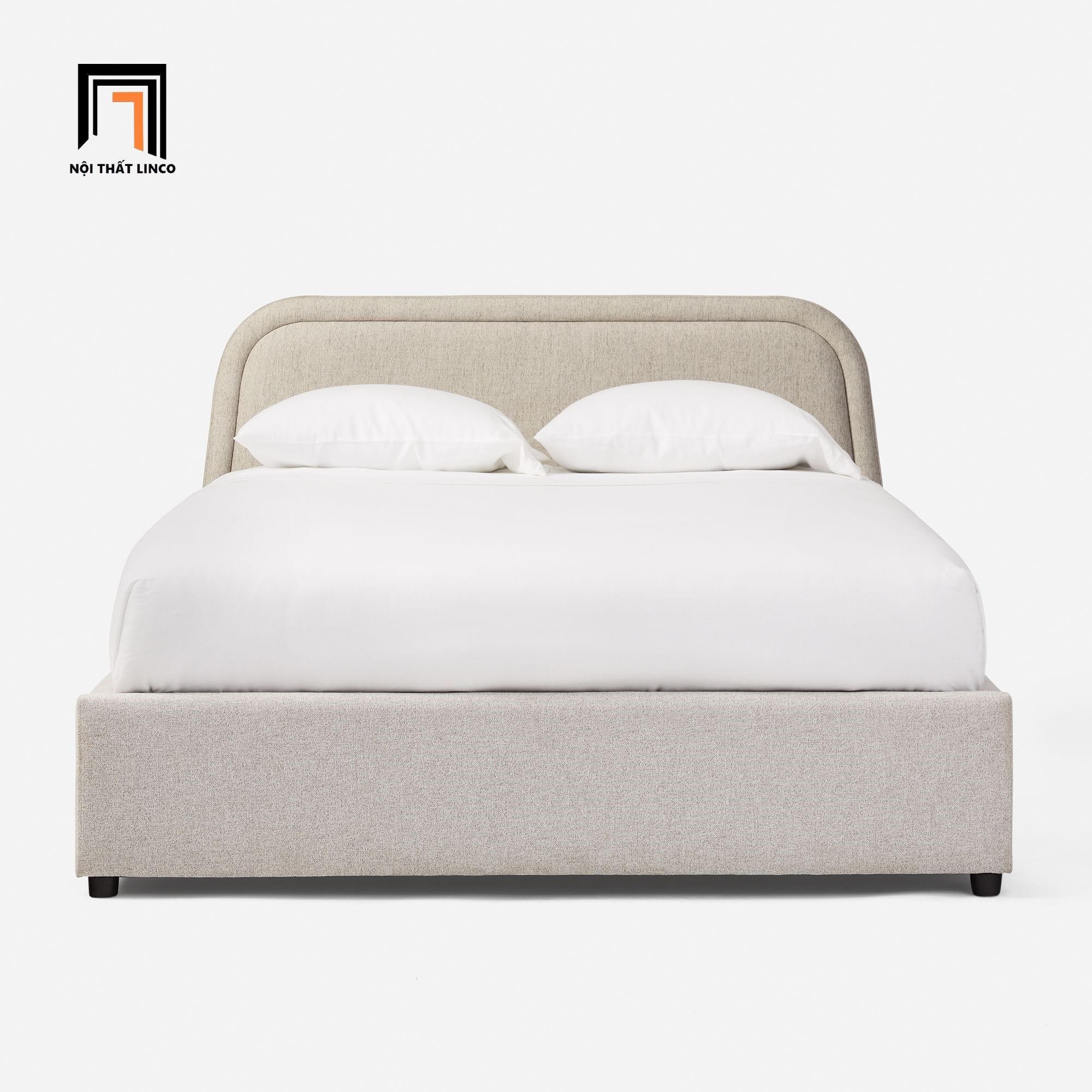 Giường ngủ bọc vải nỉ GN54 Camilla cho phòng ngủ xinh xắn