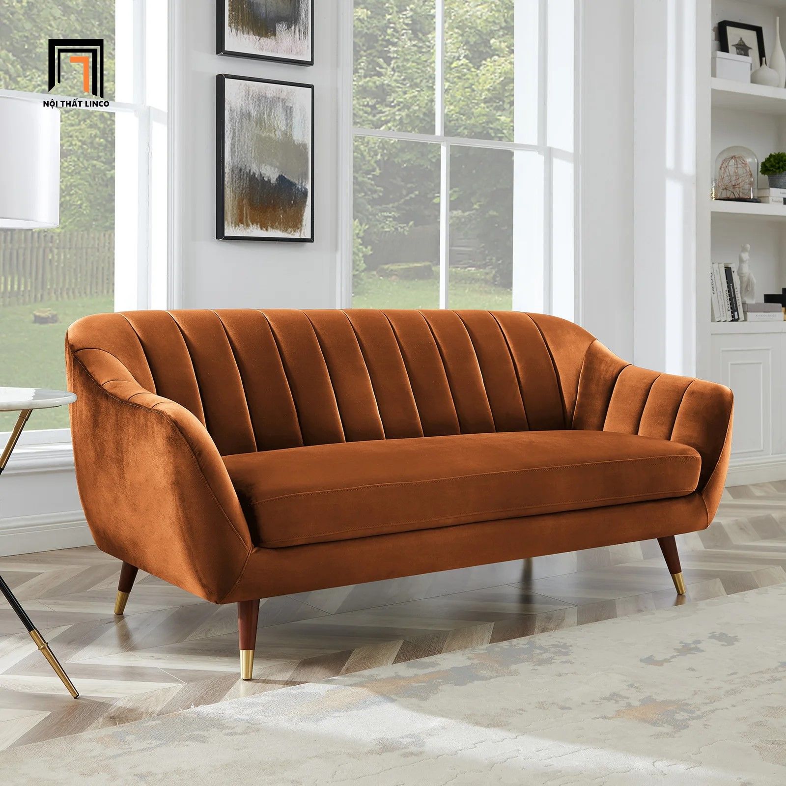 Ghế sofa băng vải nhung nỉ BT165 Fairground dài 1m9