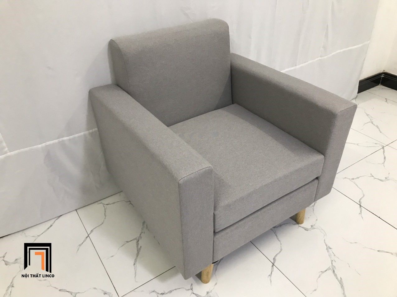 Ghế sofa đơn giá rẻ NS05 màu xám ghi trắng giá rẻ
