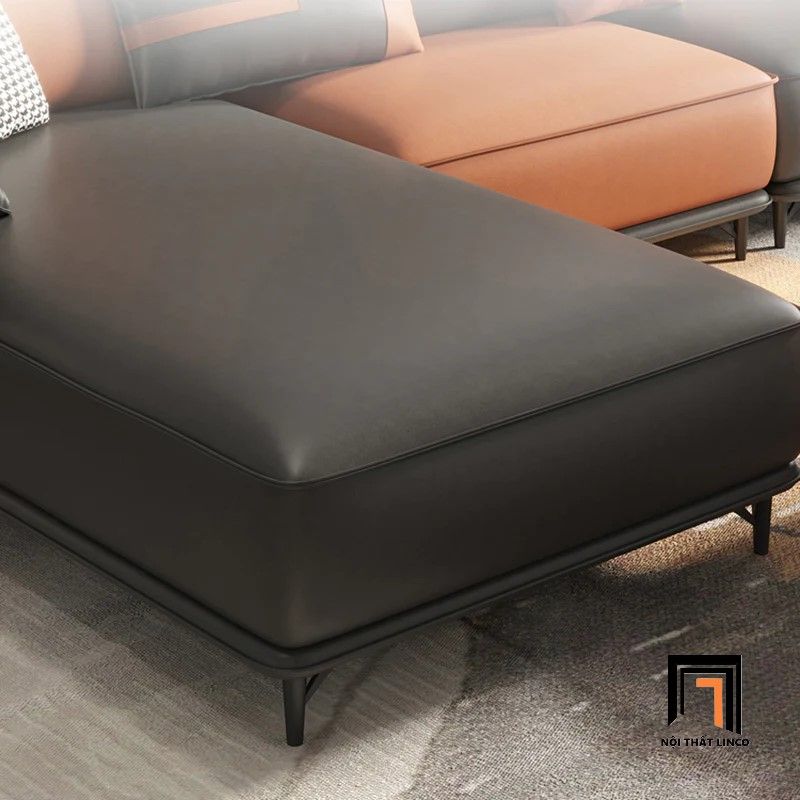 Bộ ghế sofa băng dài 2m2 BT259 Waco phối màu da Pu