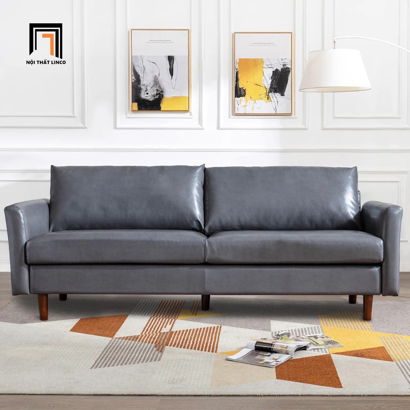 Ghế sofa băng da giả dài 1m9 BT235 Vega cho văn phòng giá rẻ