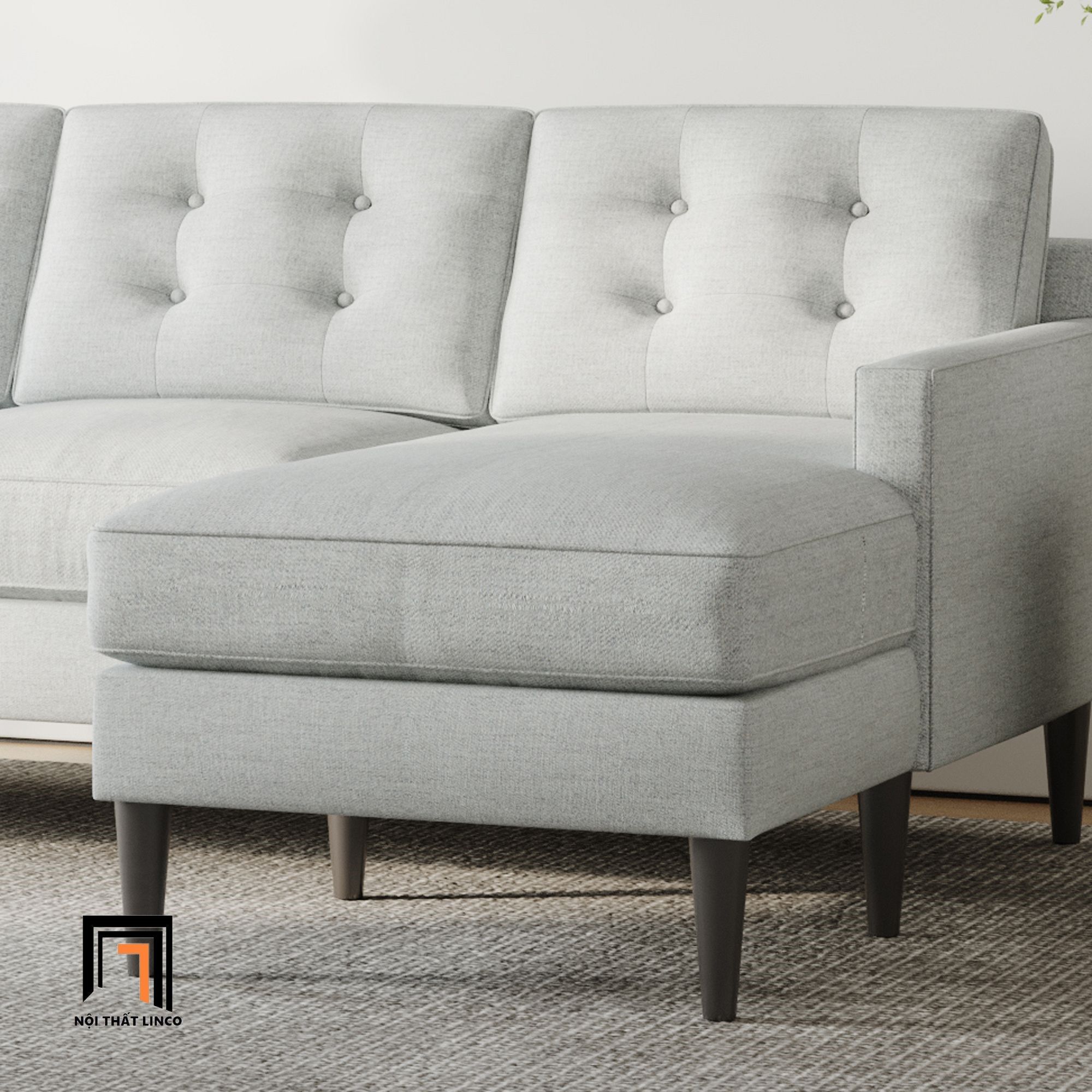 Bộ ghế sofa góc L giá rẻ GT135 Drake 2m2 x 1m6 cho chung cư