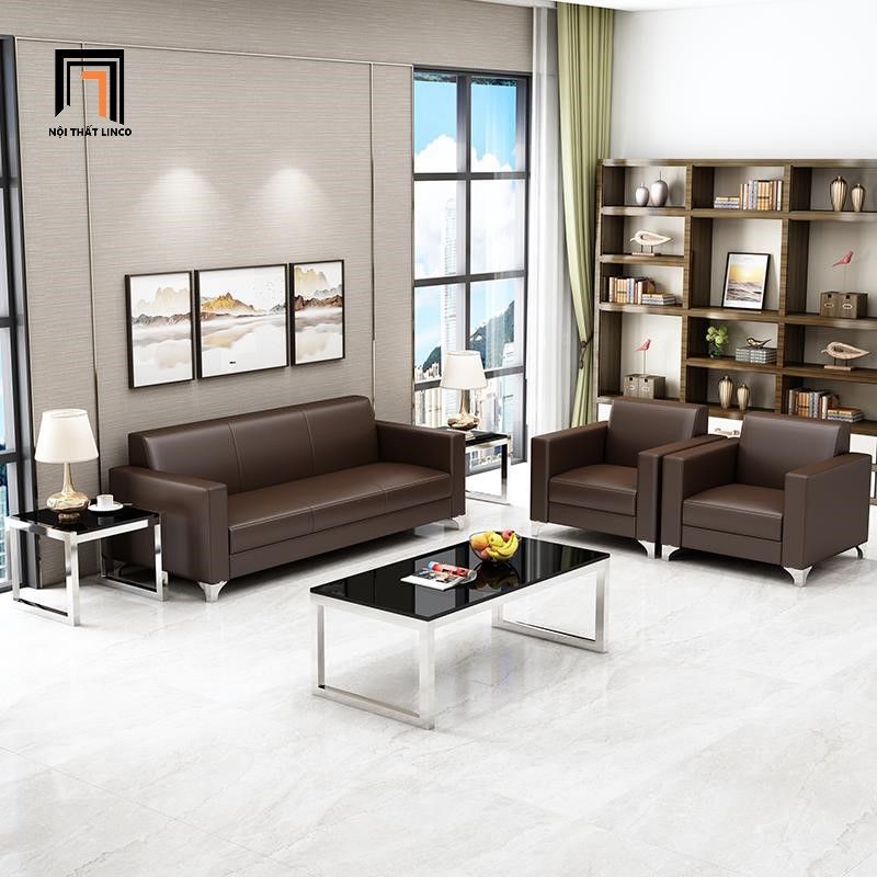 Bộ ghế sofa cho văn phòng làm việc KT118 Pyon da công nghiệp