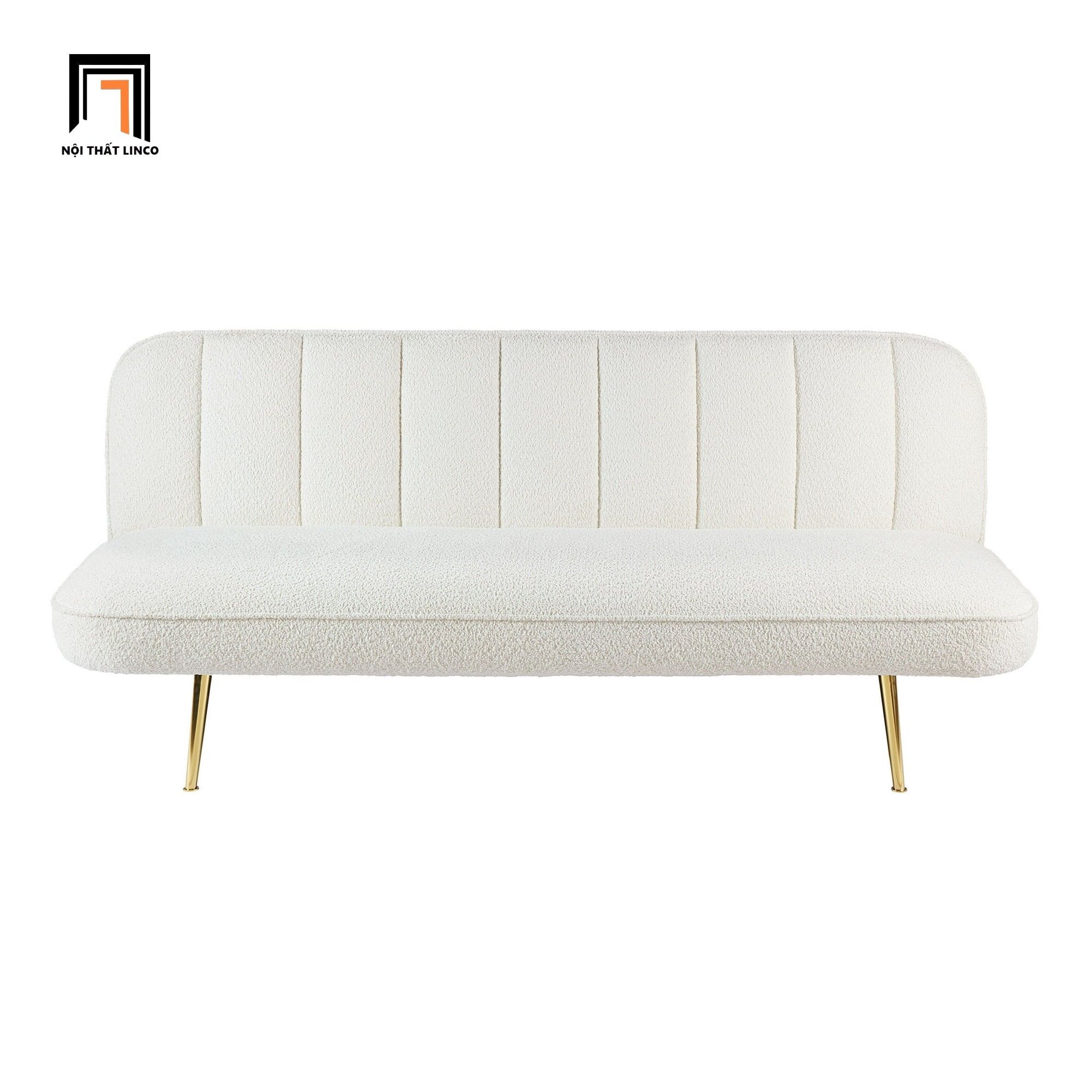 Ghế sofa giường nằm xinh xắn GB107 Manasil 1m7 vải lông cừu