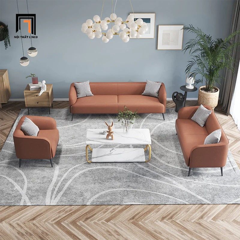 Ghế sofa băng chờ BT293 Sorum dài 2m05 bọc da Pu simili