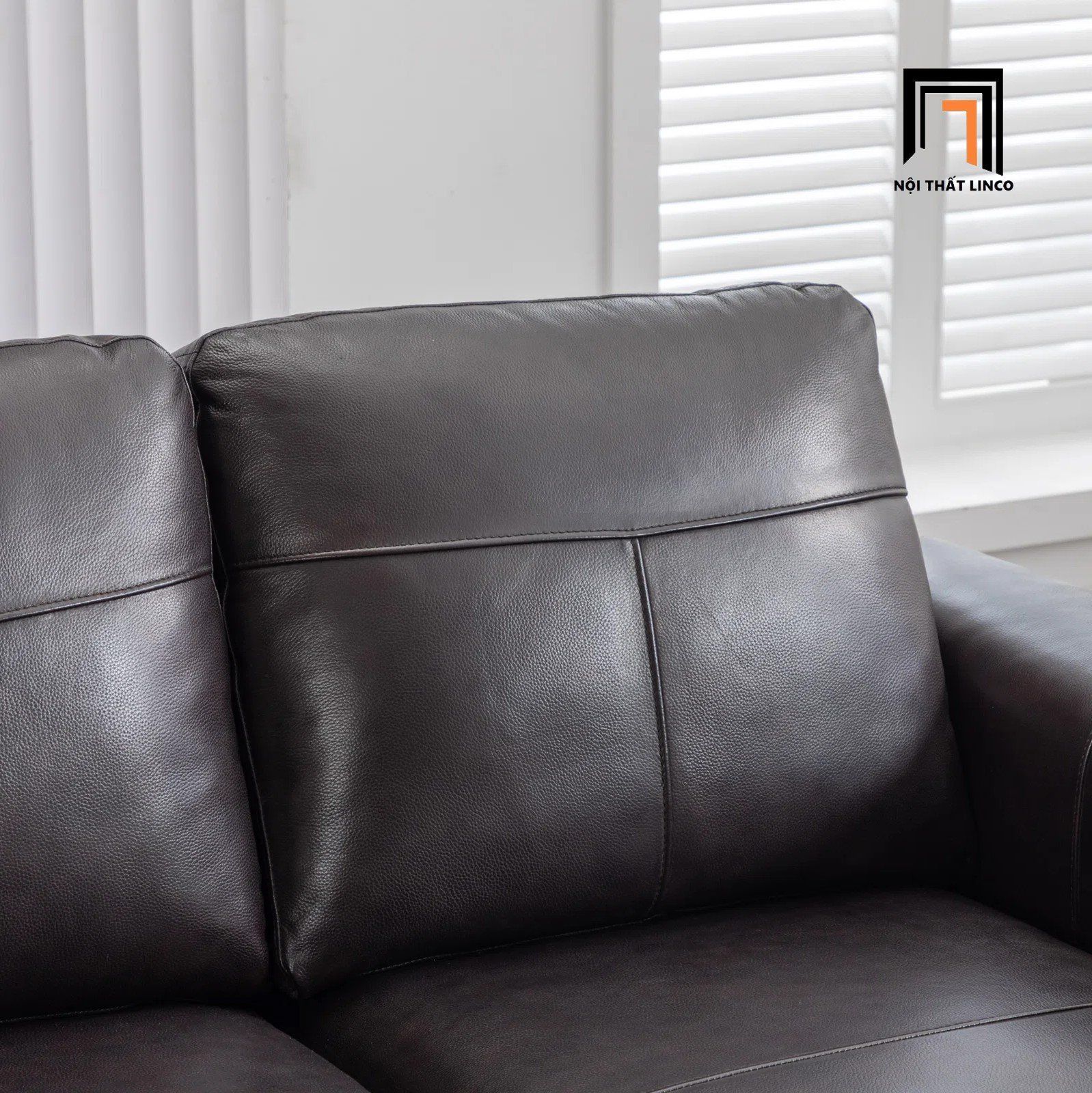 Bộ ghế sofa văn phòng tiếp khách KT143 Namara da Pu bóng đen