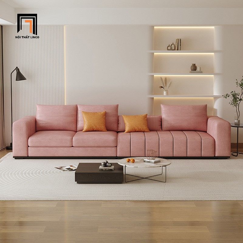 Sofa băng phòng khách sang trọng dài 3m BT318 Roxham da Pu
