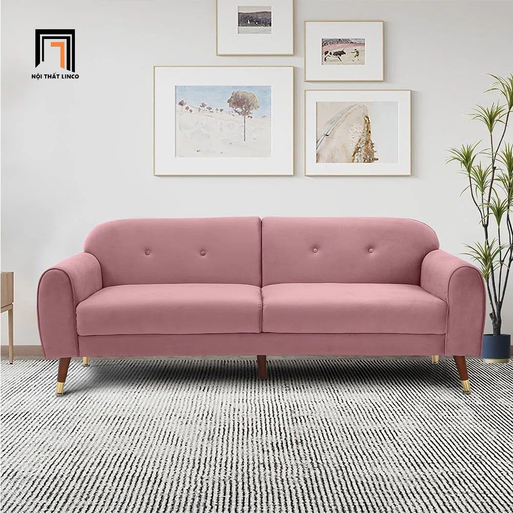 Ghế sofa băng nhỏ dài 2m BT167 Chesa vải nhung đẹp