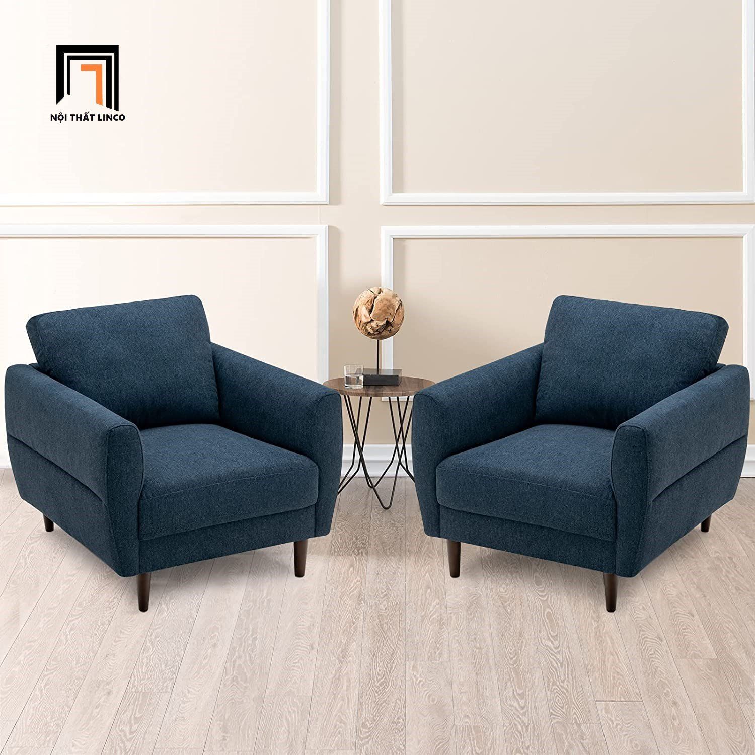 Ghế sofa đơn thư giãn BT30 Beamo vải nỉ xinh xắn