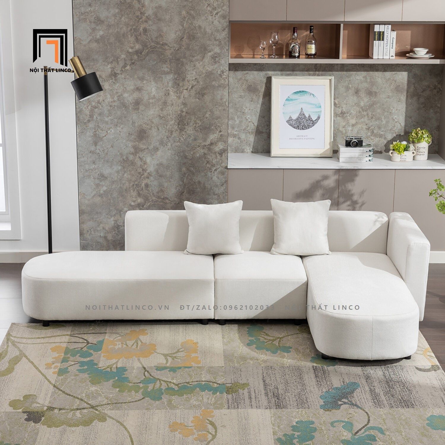 Ghế sofa góc phòng khách GT60 Woodon dài 2m8 giá rẻ