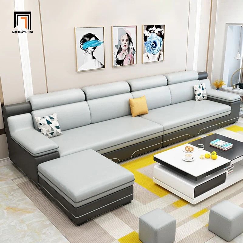 Bộ ghế sofa góc L lớn GT113 Chino 3m2 x 1m5 giá rẻ