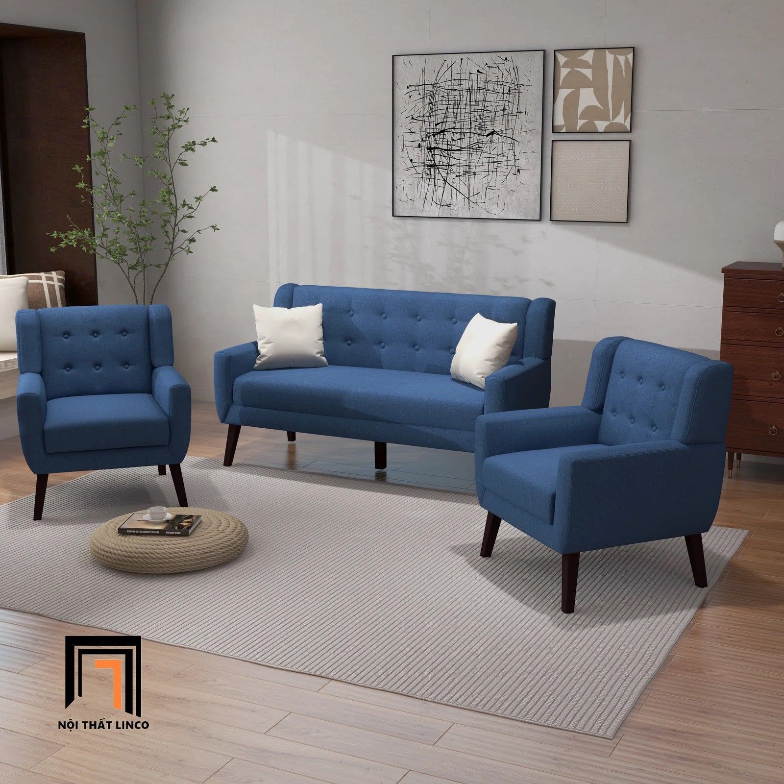 Bộ ghế sofa nhỏ gọn cho văn phòng KT96 Uixe giá rẻ