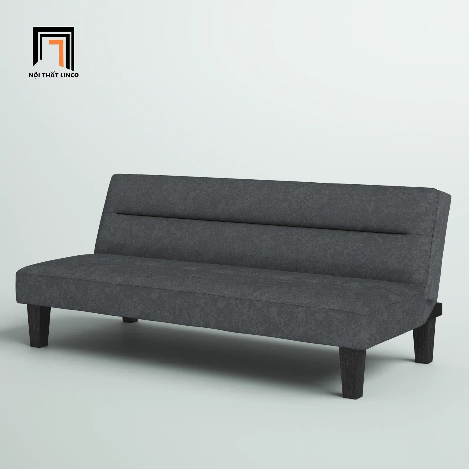 Ghế sofa bed bật giường hiện đại GB86 Fayette dài 1m7 xám đậm