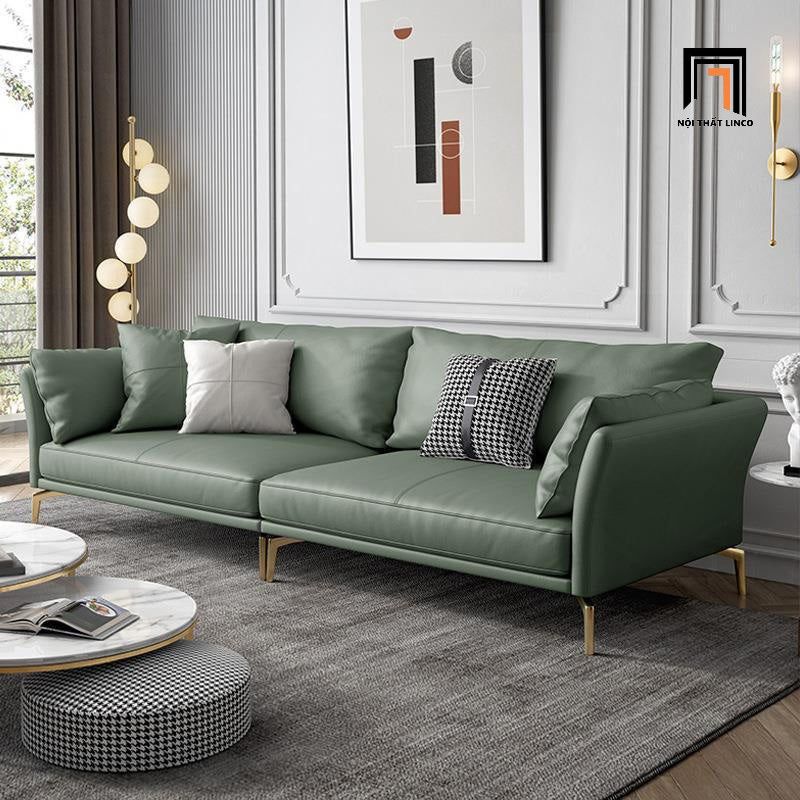 Bộ ghế sofa phòng khách hiện đại KT87 Tipton bọc da giả