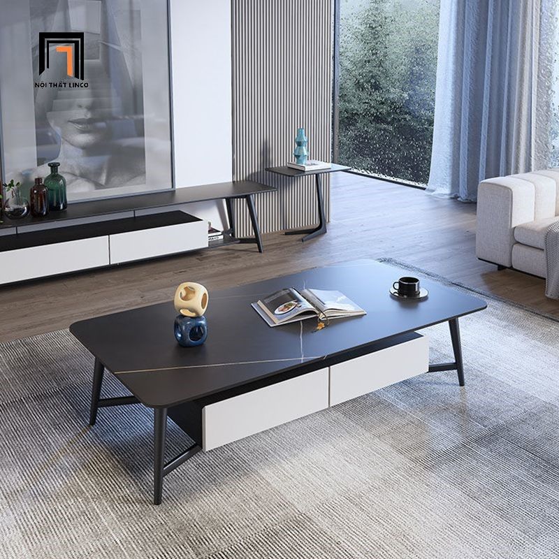 Bàn trà sofa phòng khách hiện đại BSF8 Camis 1m x 50 mặt đá