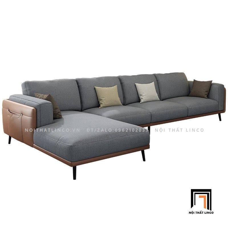 Bộ ghế sofa góc L GT46 Saronno 2m5 x 1m6 kiểu dáng hiện đại