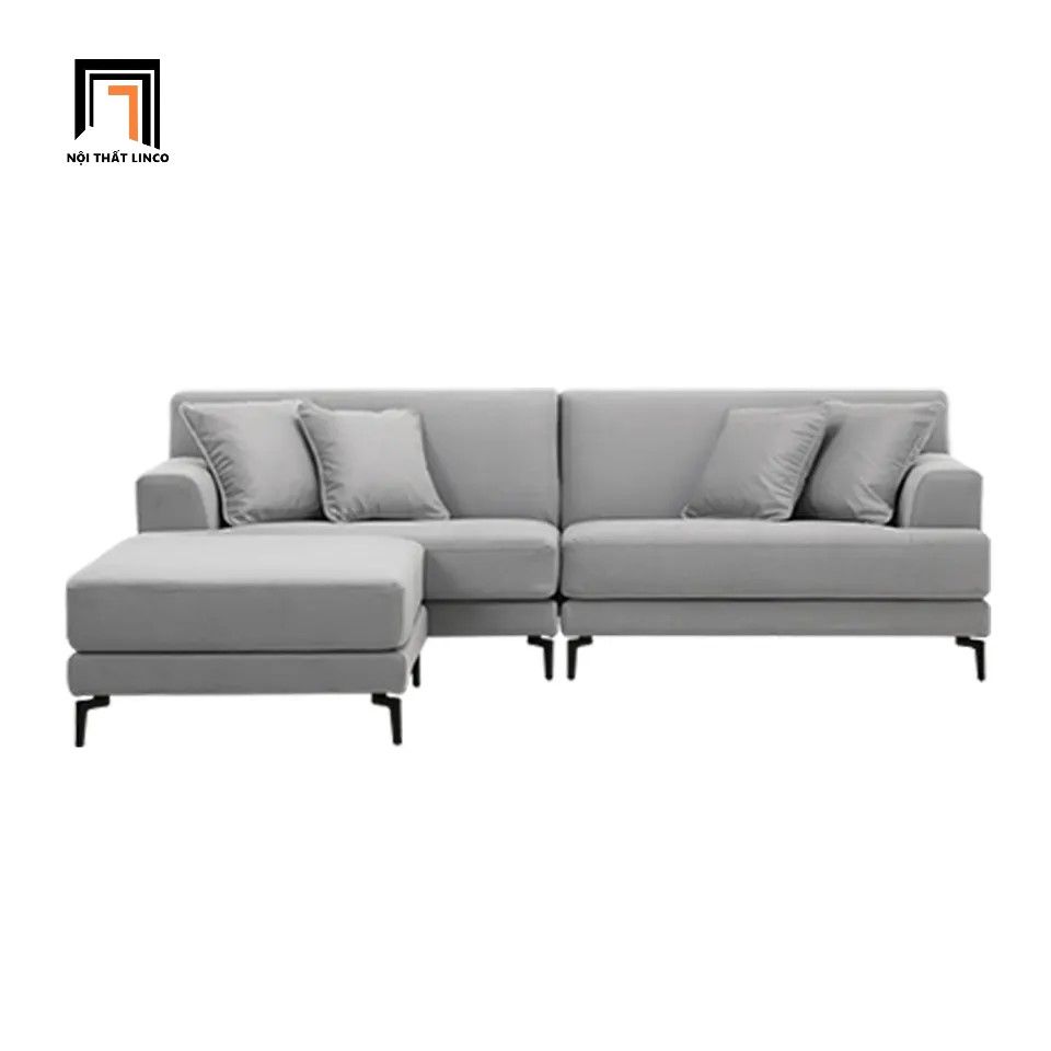 Bộ ghế sofa băng gia đình 2m2 BT76 Naby vải bố cotton