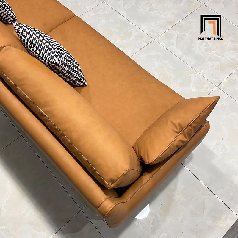 Bộ ghế sofa phòng khách gia đình KT74 Peoria da công nghiệp