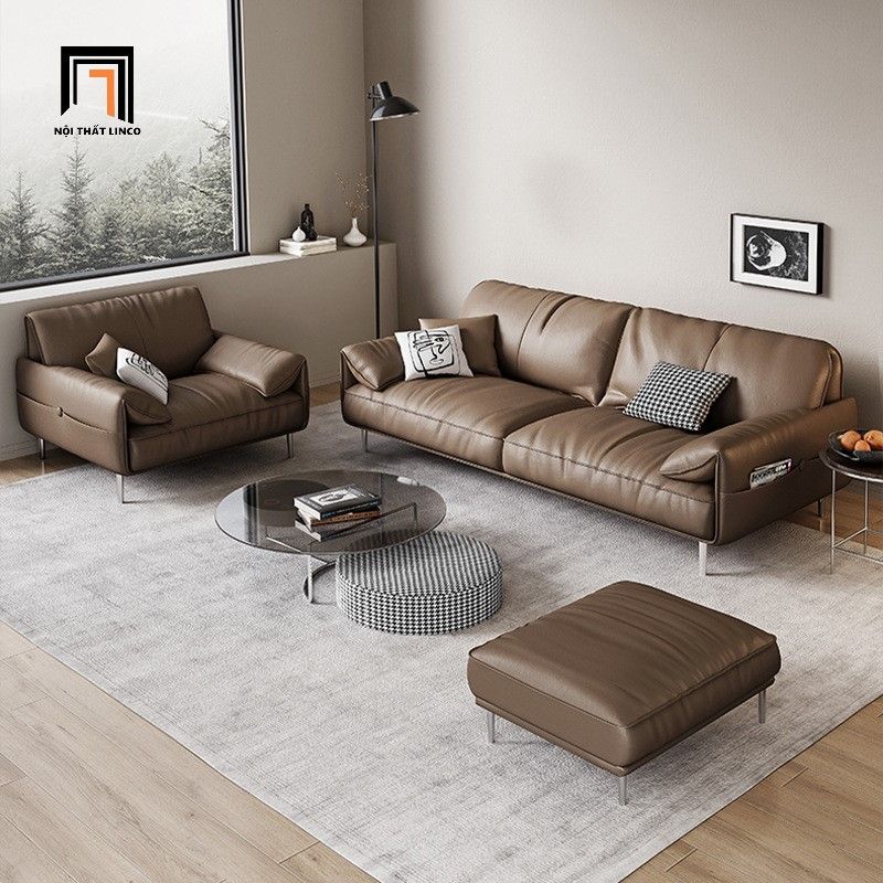 Ghế sofa băng cao cấp BT322 Alos dài 2m2 da công nghiệp