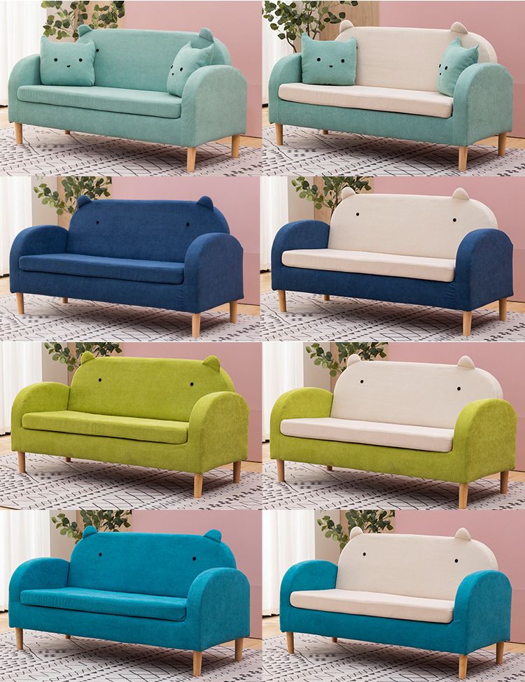 Bộ ghế sofa màu xanh ngọc vải nỉ KT151 Takachu trang trí tiệm