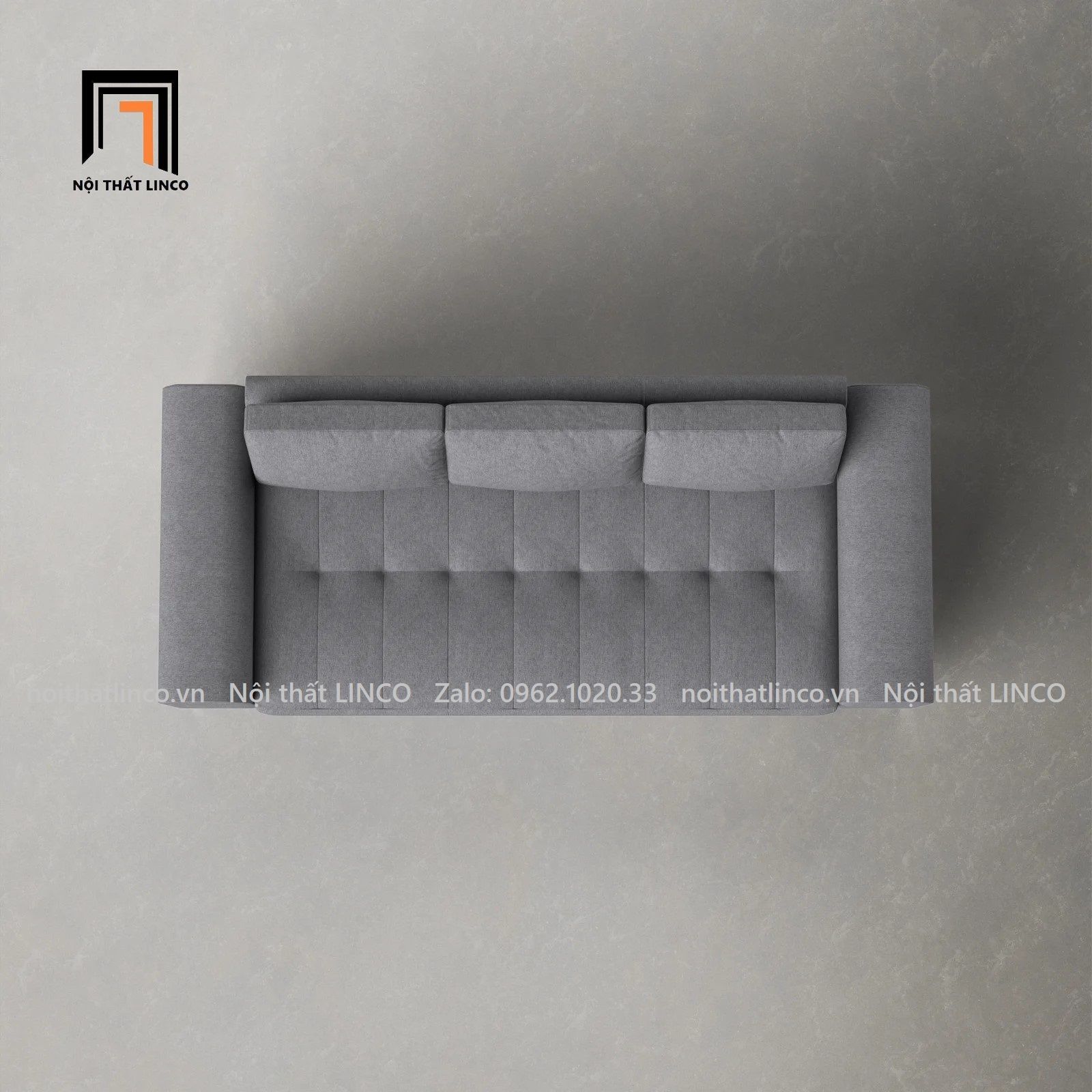 Ghế sofa băng giật lún dài 2m BT39-Glenn chân inox
