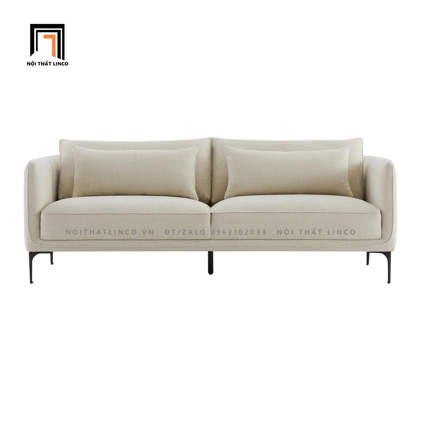 Ghế sofa băng vải nhung BT127 Rae dài 1m9 màu xanh lá