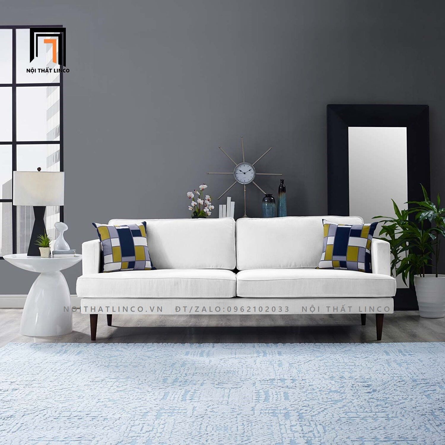 Ghế sofa băng kiểu dáng hiện đại BT102 Teal 1m9 giá rẻ