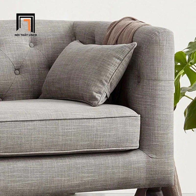 Ghế sofa băng tân cổ điển BT288 Wright 2m1 giật nút sang trọng