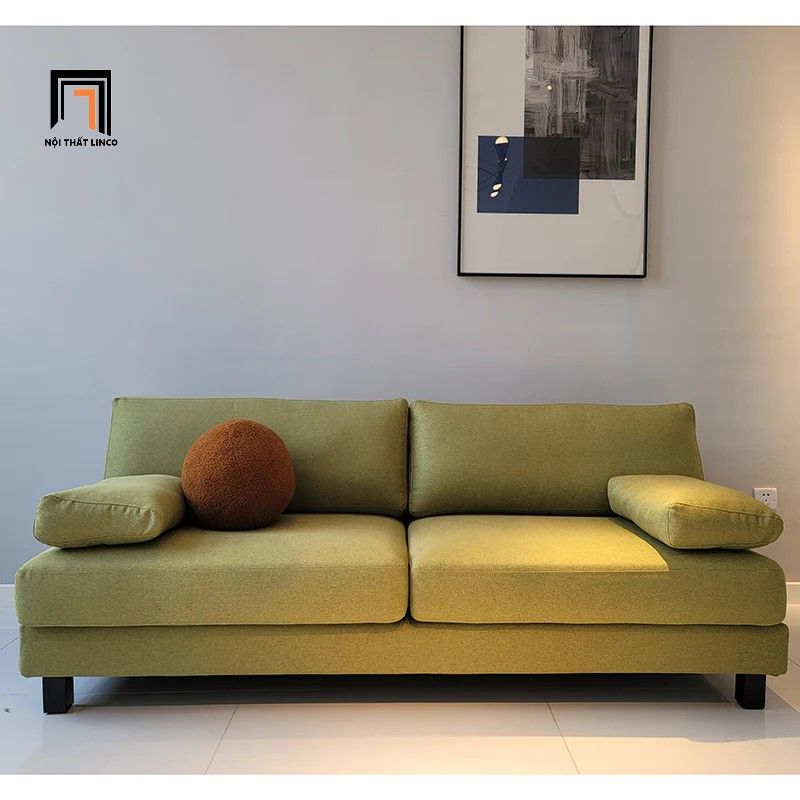 Ghế sofa văng nỉ dài 1m8 màu kem BT217 Blendis nhỏ gọn