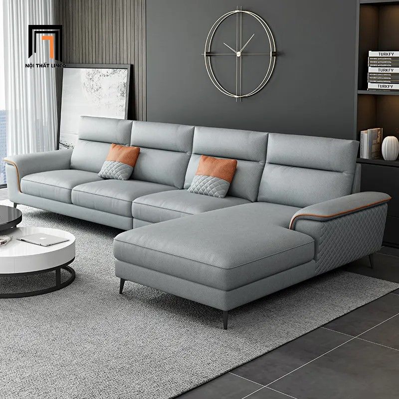 Bộ ghế sofa góc L GT82 Yangchu 3m x 1m6 da Pu