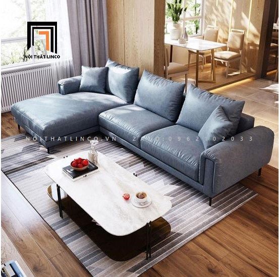 Bộ ghế sofa góc L lớn GT37-Palmer da công nghiệp sang trọng