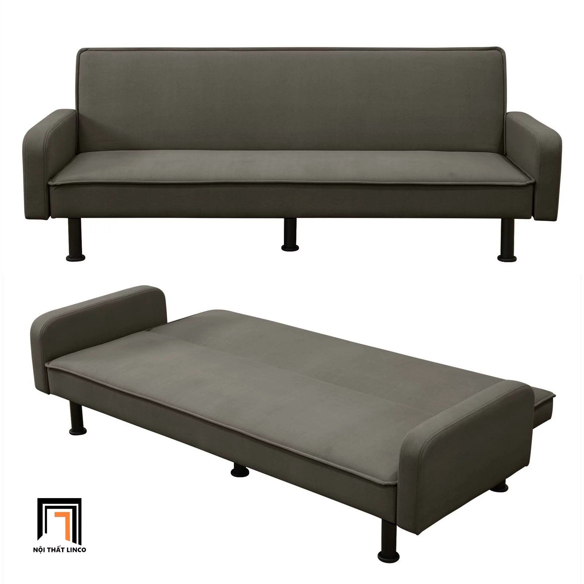 Ghế sofa bed bật giường nằm thông minh GB104 Akufa dài 2m