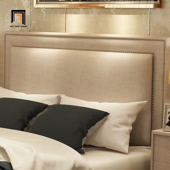 Giường ngủ cao cấp phong cách châu Âu GN76 Hailee sang trọng