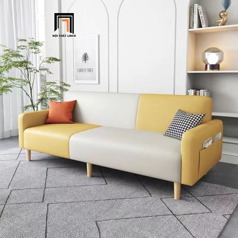 Ghế sofa giường bật nằm giá rẻ GB111 Tira dài 2m da công nghiệp