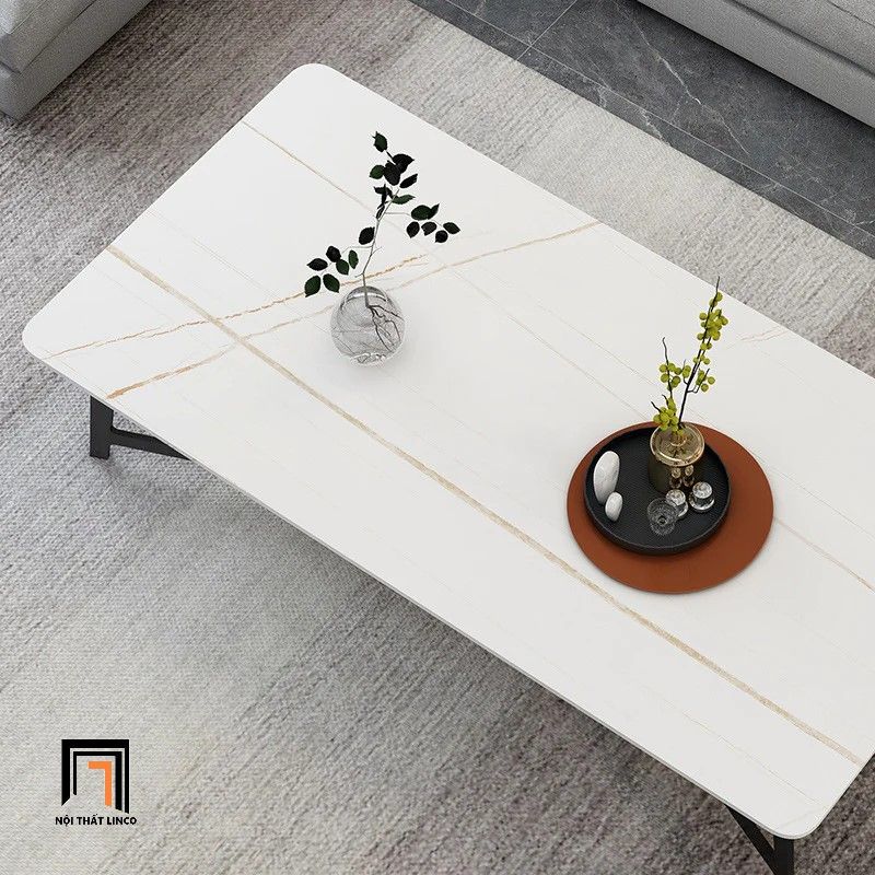 Bàn trà mặt đá 2 tầng BSF4 Lenge 1m2 x 50 kiểu dáng sang trọng