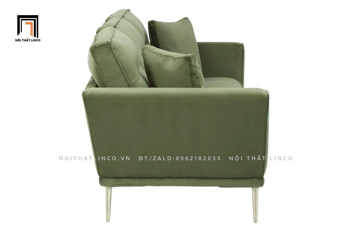Ghế sofa băng sang trọng dài 2m BT115 vải nhung đẹp