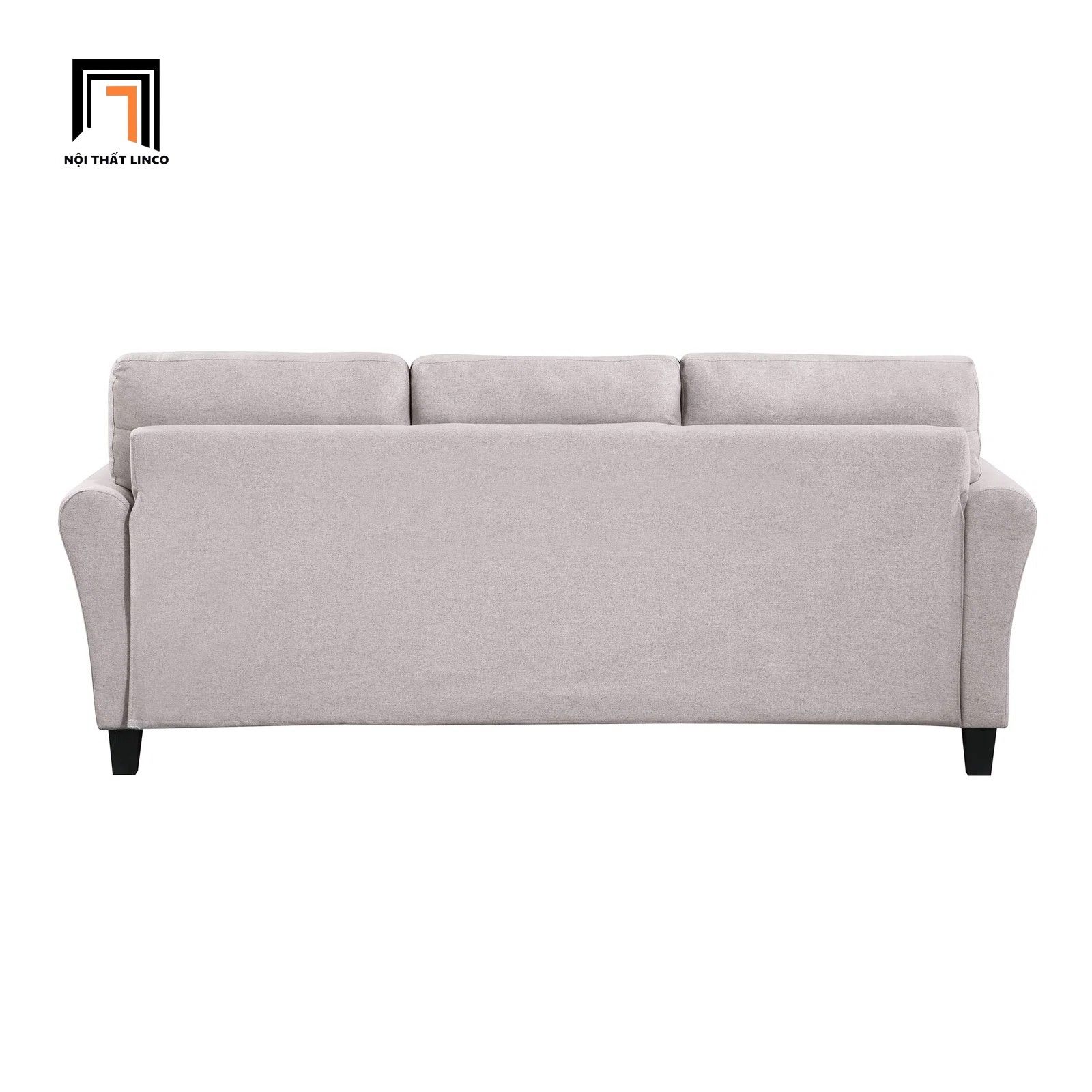 Bộ ghế sofa vải nỉ xám trắng KT127 Fredel cho gia đình xinh xắn